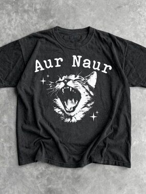Aur Naur Cat Shirt, Retro Cute Cat Shirt, Cat Lover Shirt Gift
